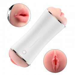 Masturbator - B - Series - Vibrating Masturbation Cup USB 10 function + Interactive Function / Double Ends - B - Series Fox