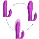 Wibrator-Silicone Vibrator USB 10 Function + Expander and Thrusting Function - B - Series Fox