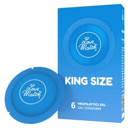 Prezerwatywy-Love Match King Szie XXL - 6 pcs pack - Love Match