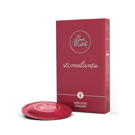 Prezerwatywy-Love Match Stimolante  - 6 pcs pack - Love Match
