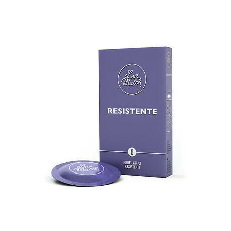Prezerwatywy-Love Match Resistante  - 6 pcs pack - Love Match