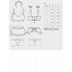 Bielizna-Maid kostium  S/M - Obsessive