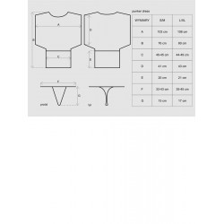 Bielizna-Punker sukienka i stringi  S/M - Obsessive