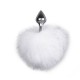Bunny Tail Plug No. 1 - Silver/WhiteKorek analny - EasyToys