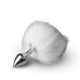 Bunny Tail Plug No. 1 - Silver/WhiteKorek analny - EasyToys