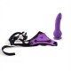 Cintura regolabile strap-on Purple con fallo realistico - Toyz4lovers
