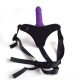 Cintura regolabile strap-on Purple con fallo realistico - Toyz4lovers