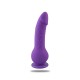 Cintura regolabile strap-on Purple con fallo realistico - Toyz4lovers
