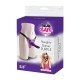 Cintura regolabile strap-on Purple con fallo realistico - Toyz4lovers