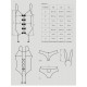 Bielizna-Bunny suit kostium L/XL - Obsessive