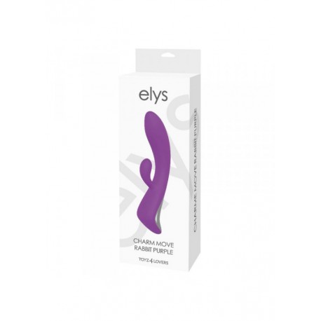 Wibrator-VIBRATORE RABBIT ELYS - CHARM MOVE RABBIT PURPLE - Elys