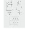 Bielizna-Idillia babydoll i stringi L/XL - Obsessive