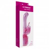 Wibrator- G Tongue Rabbit Vibrator Pink OS - Me You Us