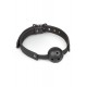 Knebel-Ball Gag With PVC Ball - Black - EasyToys