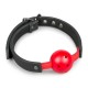 Knebel-Ball Gag With PVC Ball - Red - EasyToys