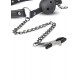 Knebel-Open Ball Gag With Nipple Clamps - EasyToys