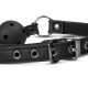 Knebel-Open Ball Gag With Nipple Clamps - EasyToys