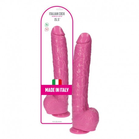 Dildo- Italian Cock 15.5'' Pink - Toyz4lovers