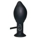 True Black Vibrating Butt Plug - You2Toys
