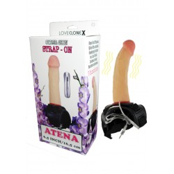 Proteza-ATENA Strap On-LOVECLONEX 6,5""""""""-vibration - B - Series Real