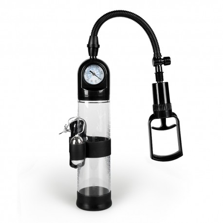 Pompka-Powerpump MASTER Vibrating - Black&Clear - B - Series Power