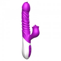Wibrator-Silicone Vibrator USB 10 Function and Thrusting Function / Heating - B - Series Fox