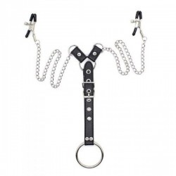 Stymulator-Penitence Man Nipples Clamps BLACK - Toyz4lovers