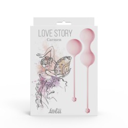 Vaginal balls set Love Story Carmen Tea Rose - Lola Toys