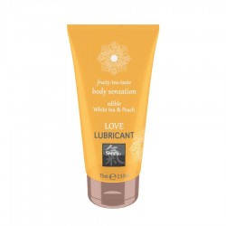Żel- SHIATSU Love lubricant edible White tea & Peach - Hot