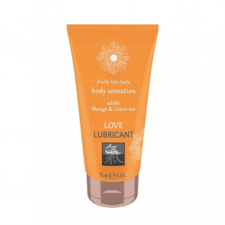 Żel- SHIATSU Love lubricant edible Mango & Green tea - Hot