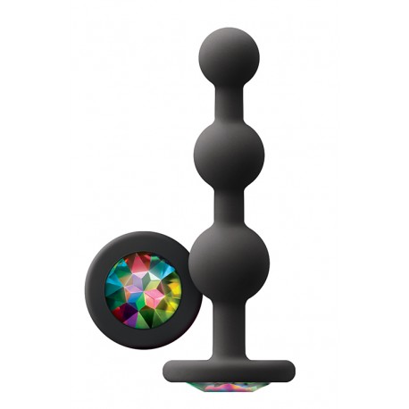GLAMS RIPPLE RAINBOW GEM BLACK - NS Novelties