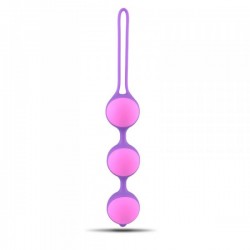 Kulki-Palline Vaginali Bi-Balls Triple Purple - Toyz4lovers