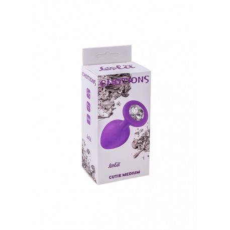 Plug-Anal Plug Emotions Cutie Medium Purple clear crystal - Lola Toys