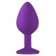 Plug-Anal Plug Emotions Cutie Medium Purple clear crystal - Lola Toys