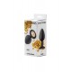 Plug-Anal Plug Emotions Cutie Medium Black golden crystal - Lola Toys