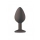 Plug-Anal Plug Emotions Cutie Medium Black golden crystal - Lola Toys