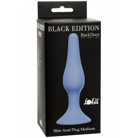 Plug-Slim Anal Plug Medium Blue - Lola Toys