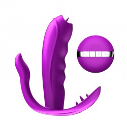 Stymulator-Silicone Panty Vibrator USB 7 Function / Heating - B - Series Fox