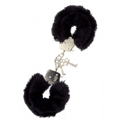 DREAM TOYS HANDCUFFS WITH PLUSH BLACK - Dream Toys