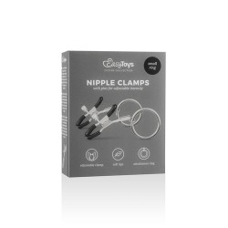 Stymulator-Metal Nipple Clamps With Ring - EasyToys