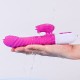Wibrator-Silicone Vibrator USB 7 Function and Thrusting Function / Heating, purple - B - Series Fox