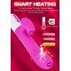 Wibrator-Silicone Vibrator USB 7 Function and Thrusting Function / Heating, purple - B - Series Fox