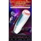 Masturbator-Vibrating, Rotating and Flashing Masturbation USB 10+10 Function / Talk Mode - B - Series Fox