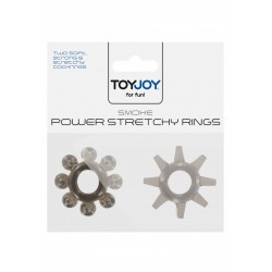 Power Stretchy Rings 2pcs Grey - ToyJoy
