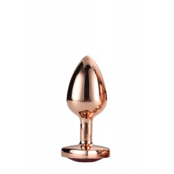 GLEAMING LOVE ROSE GOLD PLUG SMALL - Dream Toys