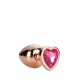 GLEAMING LOVE ROSE GOLD PLUG SMALL - Dream Toys