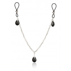 Nonpierce Nipple Chain Jewelry Black - Calexotics