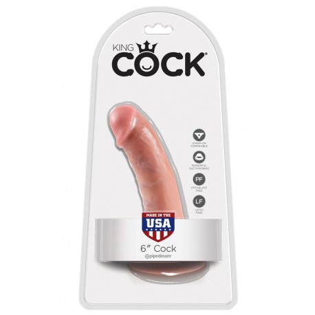 King Cock 6 inch Flesh - King Cock
