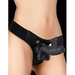 Realistic - 7 Inch - Strap-On - Black - Ouch!