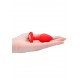 Diamond Heart Butt Plug - Regular - Red - Ouch!